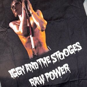 Iggy and the Stooges Pop Raw Power Black Tee